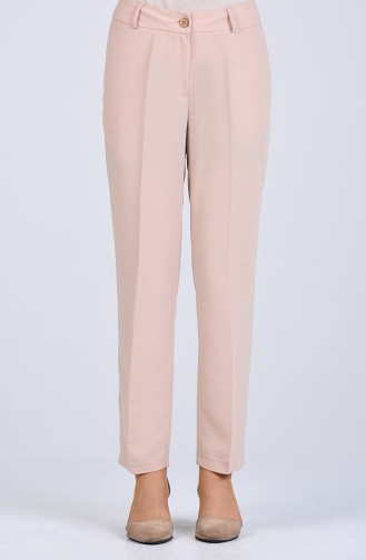 Classic Trousers with Pockets 20010-02 Beige 20010-02