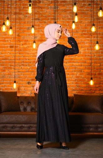 Lila Hijab-Abendkleider 9Y3959200-03