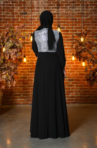 Habillé Hijab Noir 4717-02