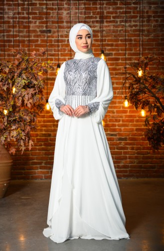 Habillé Hijab Blanc 4717-05