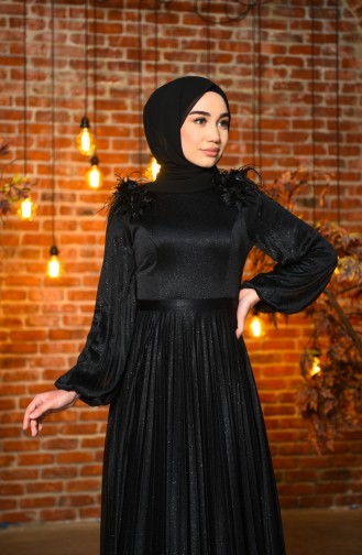 Habillé Hijab Noir 4801-02