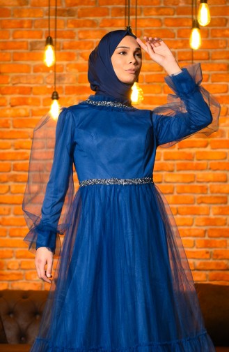 Habillé Hijab Indigo 4805-05