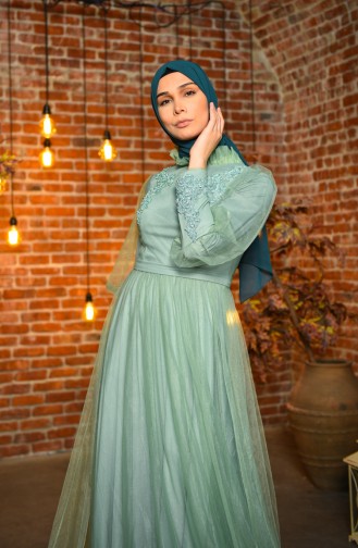 Habillé Hijab Vert noisette 4807-04