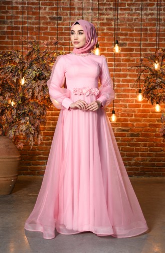 Puder Hijab-Abendkleider 4809-02