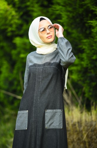 Robe Hijab Noir 4001-03