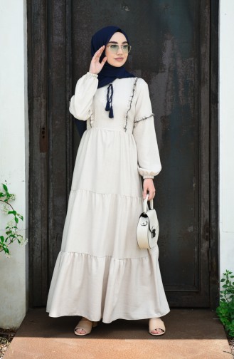 Robe Hijab Beige 7095-02