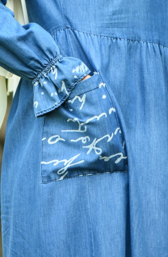 فستان أزرق جينز 8054C-01