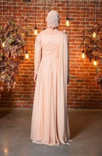 Glittered Evening Dress Dress 3050-02 Mink 3050-02