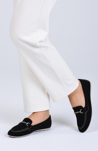 Black Women`s Flats 0403-04