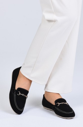 Black Women`s Flats 0403-04