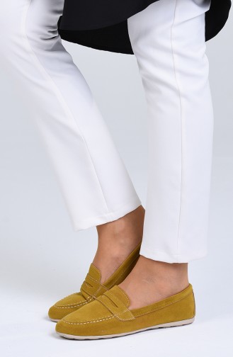 Mustard Woman Flat Shoe 0404-05