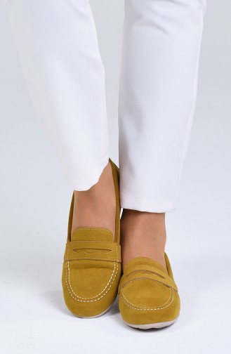 Mustard Woman Flat Shoe 0404-05