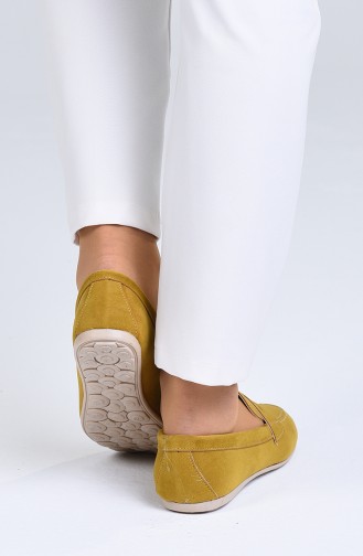 Mustard Women`s Flats 0404-05