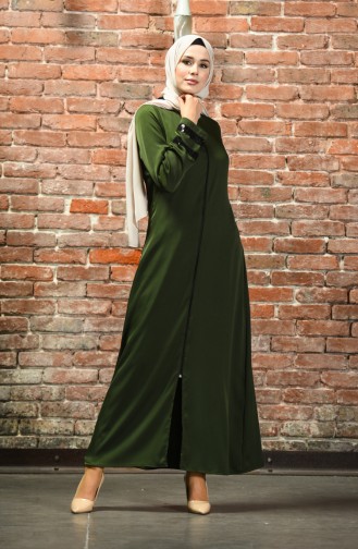 Khaki Abaya 10149-03