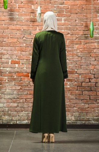 Khaki Abaya 10149-03