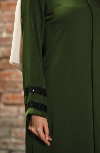 Khaki Abaya 10149-03