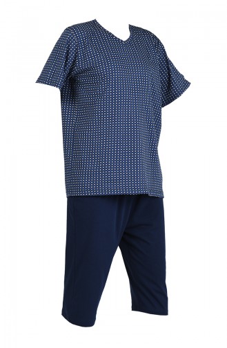 Dunkelblau Pyjama 912010-A