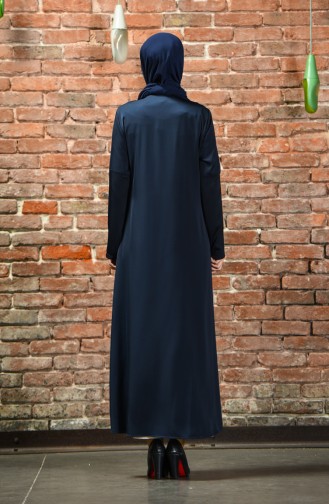 Navy Blue Abaya 10150-01