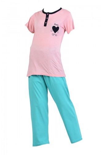 Grün Pyjama 9050-04