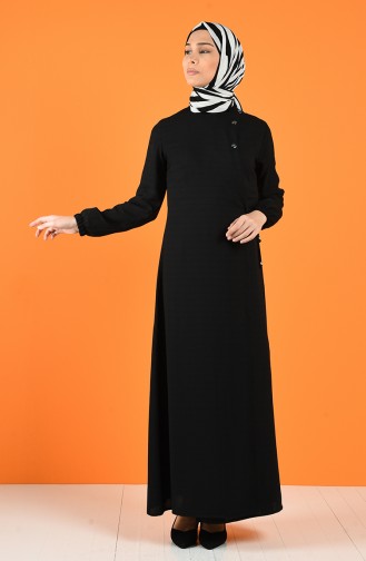 Abaya Attaché de Côté 6814-03 Noir 6814-03