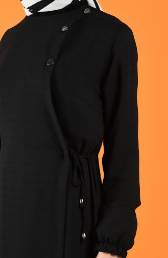 Abaya Attaché de Côté 6814-03 Noir 6814-03