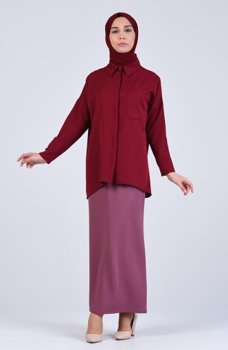 Claret Red Shirt 6006-02