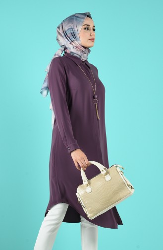 Kolyeli Tunik 17074-05 Lila