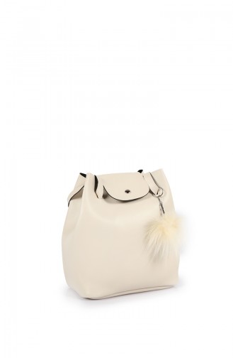 Beige Schultertasche 47Z-05