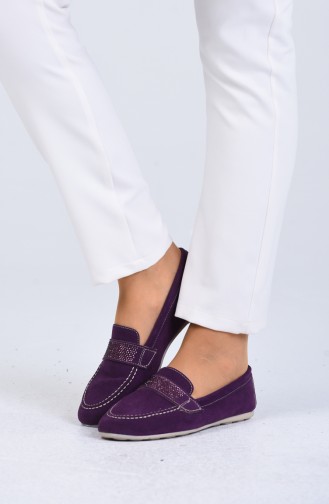 Purple Woman Flat Shoe 0405-06