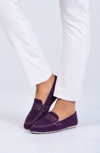 Purple Women`s Flats 0405-06