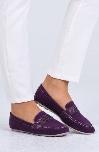 Purple Women`s Flats 0405-06