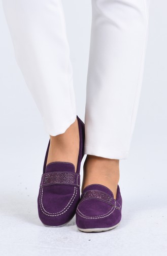 Purple Women`s Flats 0405-06