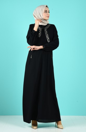 Black Abaya 19017-02
