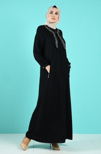 Black Abaya 19017-02