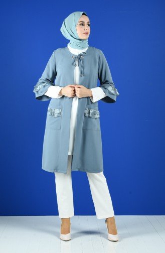 Tunik Ceket İkili Takım 21017-02 Çağla Yeşili
