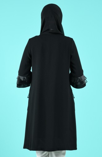 Tunik Ceket İkili Takım 21017-05 Siyah