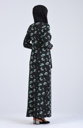 فستان أخضر حشيشي 8872-02