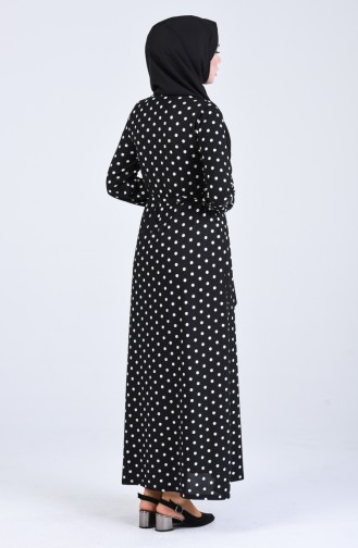 Polka Dot Dress 1472-01 Black 1472-01