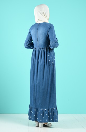 Jeans Blue İslamitische Jurk 8054B-01