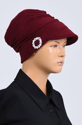القبعات أحمر كلاريت 7018-07