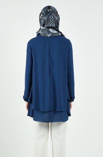 Indigo Overhemdblouse 11004-02