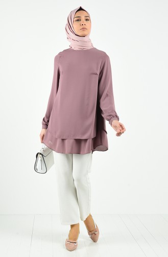 Dusty Rose Overhemdblouse 11004-03