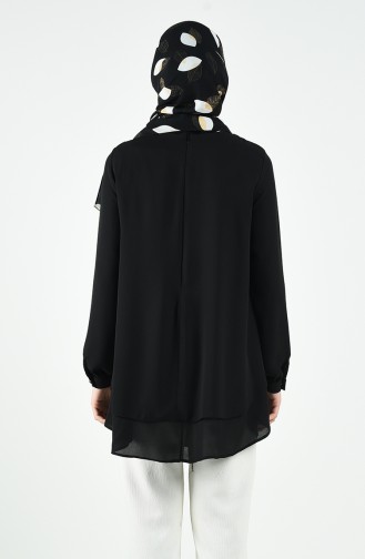 Black Overhemdblouse 11004-04