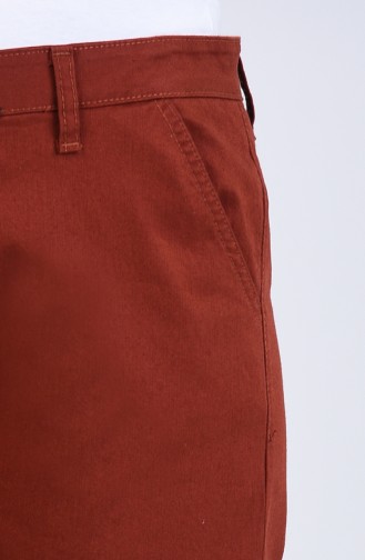 Pantalon Couleur brique 7506-10