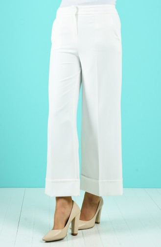 Double Leg Trousers 3156-05 Ecru 3156-05