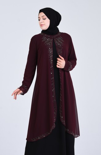 Habillé Hijab Bordeaux 4284-05