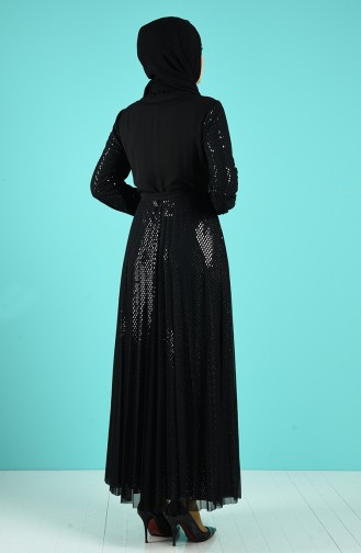 Black Hijab Evening Dress 9Y3959200-01