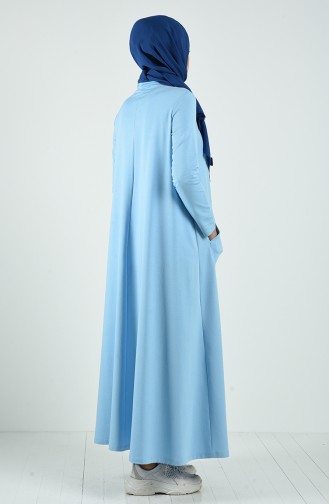 Robe Hijab Bleu 88105-05