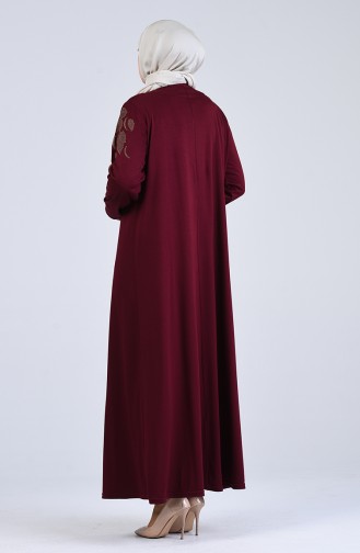 فستان ارجواني داكن 4894-04