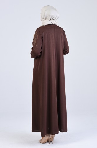 Braun Hijab Kleider 4894-05
